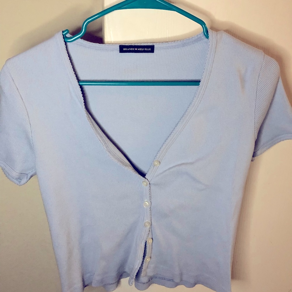 Brandy Melville short sleeved crop top
